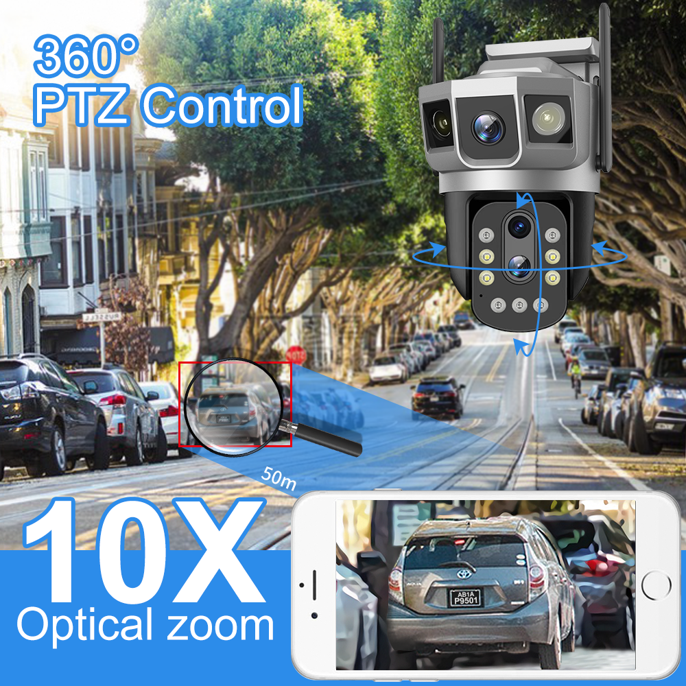All - in - One 360° PTZ Security Camera: Unmatched Surveillance with 10X Optical Zoom SC23 DL 3