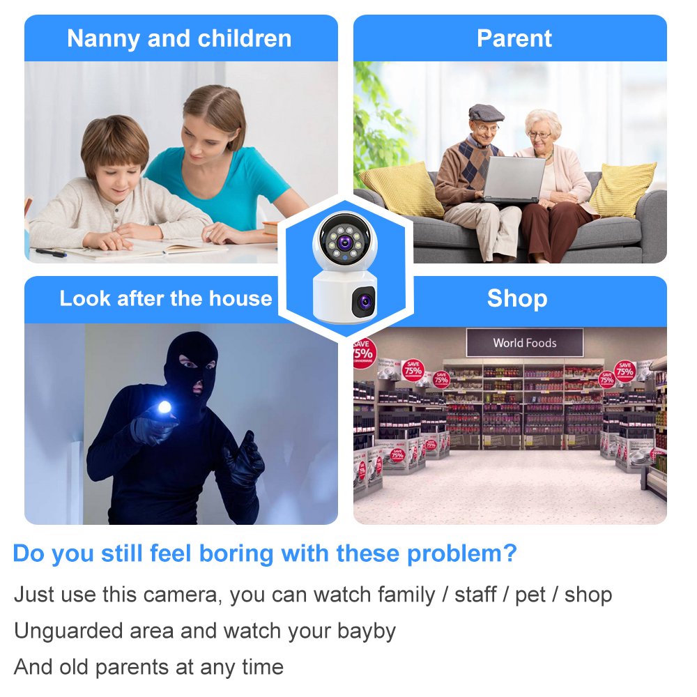 Smart Home Guardian: Indoor PTZ Camera with Fluent Two - Way Audio and Dual - Screen Preview SQ001 13 7f07357e 8cce 4f87 a62