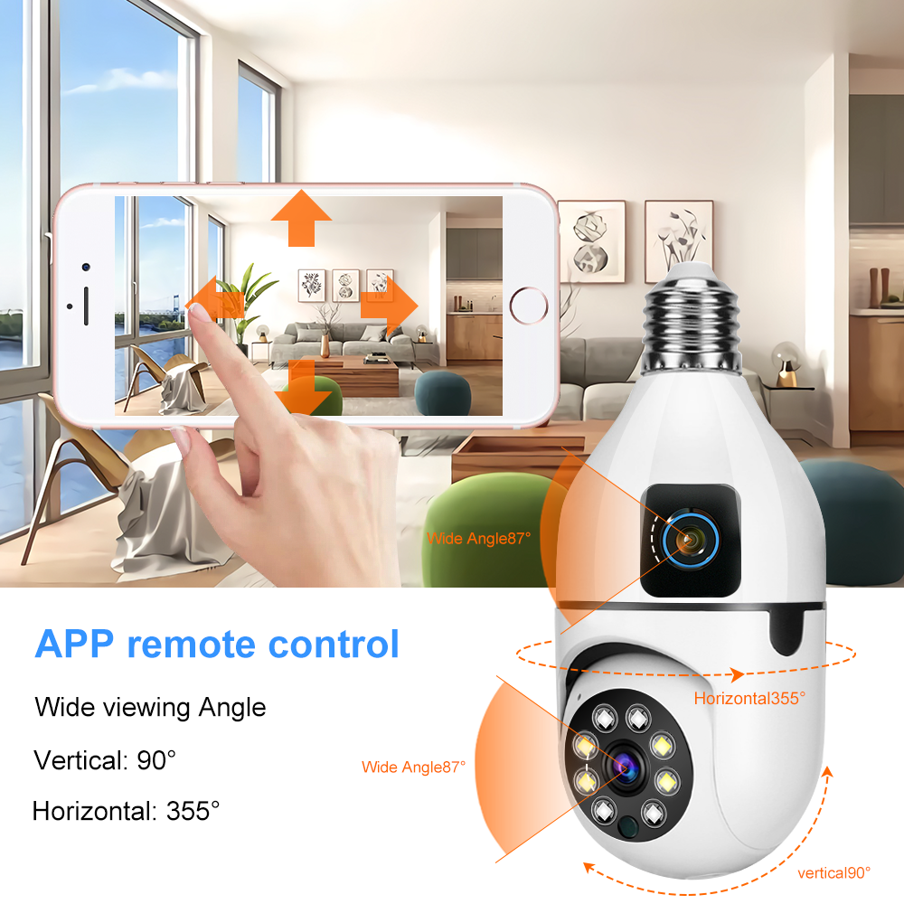 Smart Home Sentinel: Indoor PTZ Camera with Real - Time Motion Detection and Dual - Screen Preview SQ002 W L 12