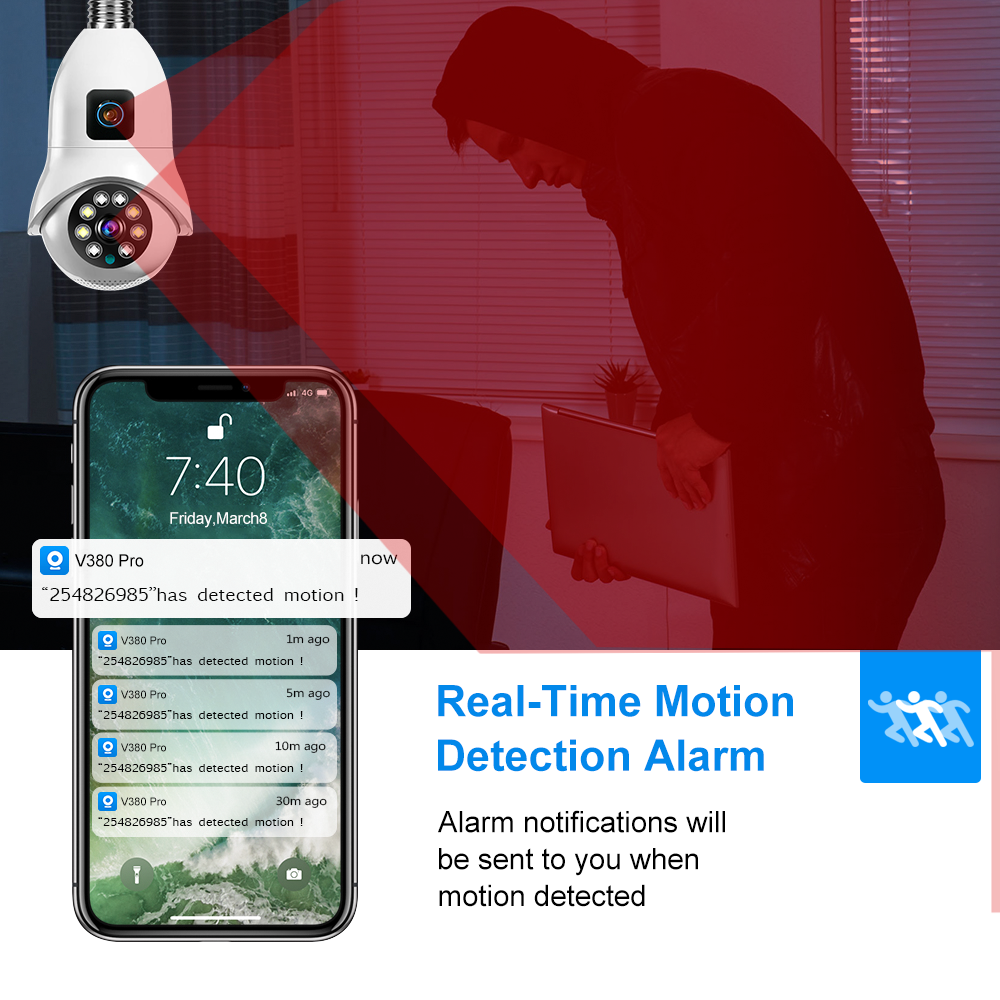 Intelligent Indoor Surveillance: Gun Ball Integrated PTZ Camera with Advanced Features SQ005 7