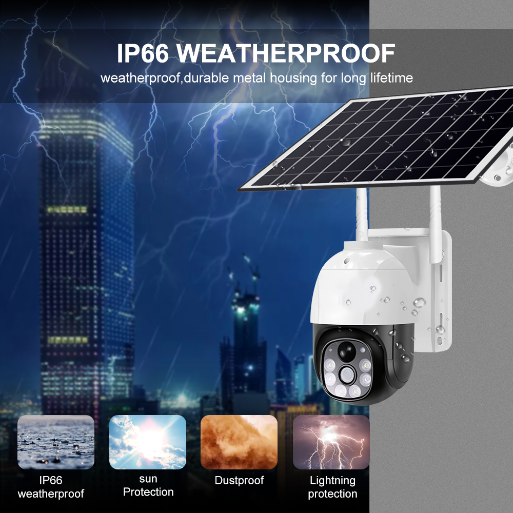 Solar - Powered Outdoor PT Camera: All - Weather Surveillance with 2 - Way Audio VC9 11