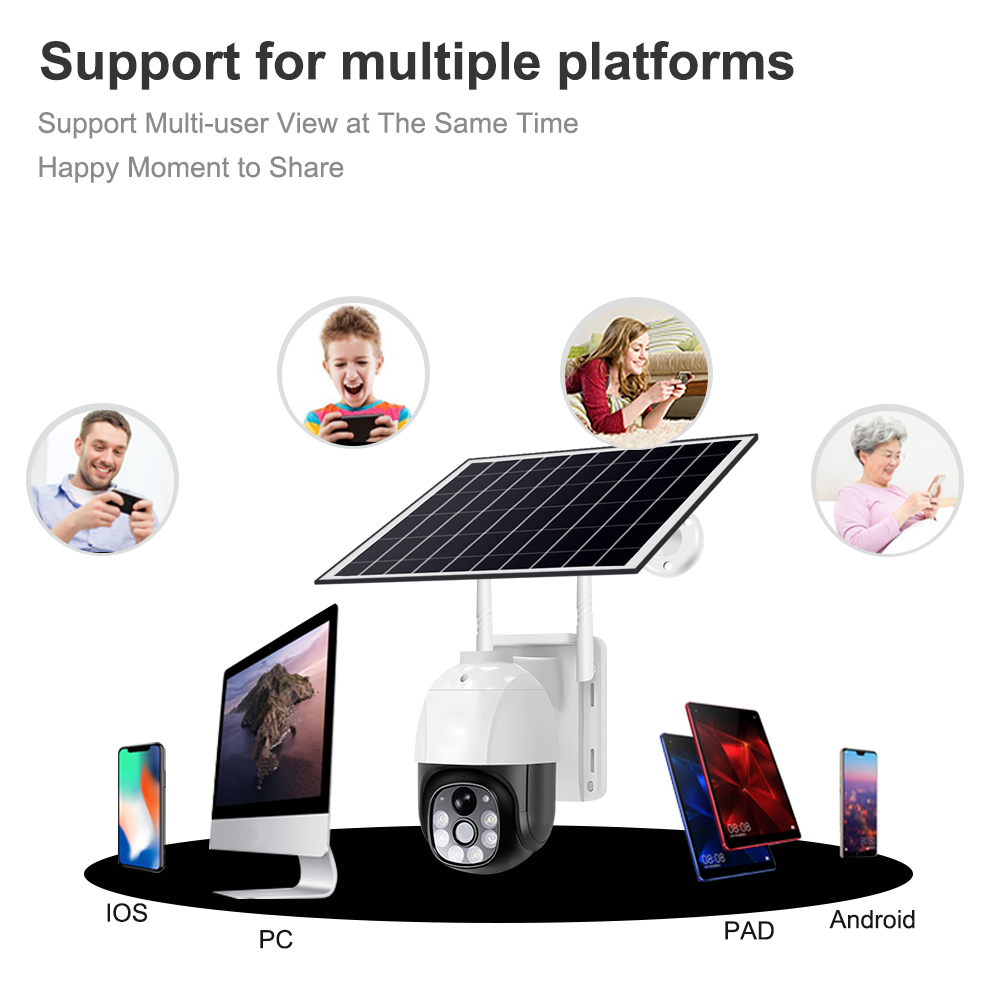Solar - Powered Outdoor PT Camera: All - Weather Surveillance with 2 - Way Audio VC9 14