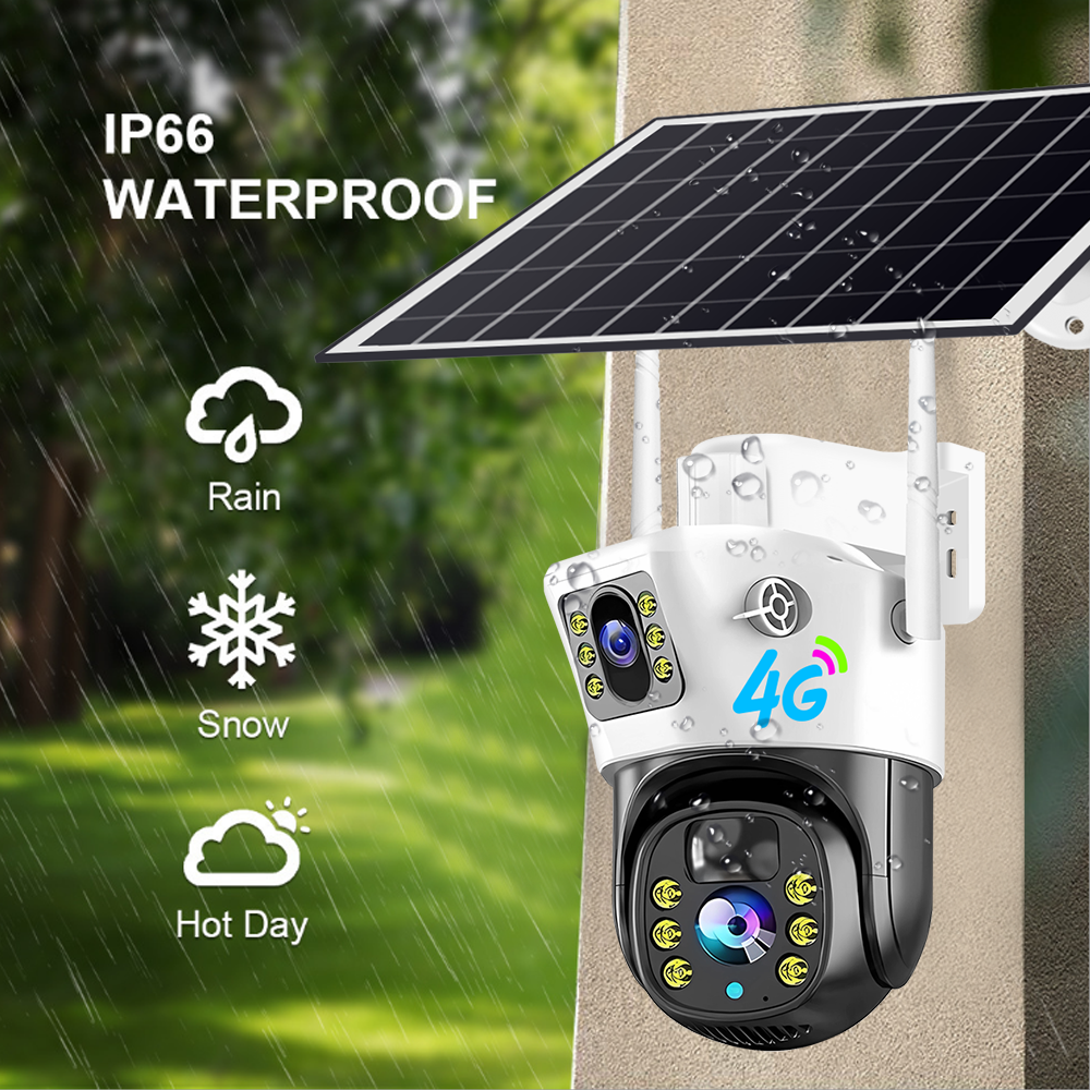 4G Solar - Powered Outdoor Camera: Dual - Lens, 360° Surveillance without Blind Spots - Wireless Security Camera with Night Vision #8