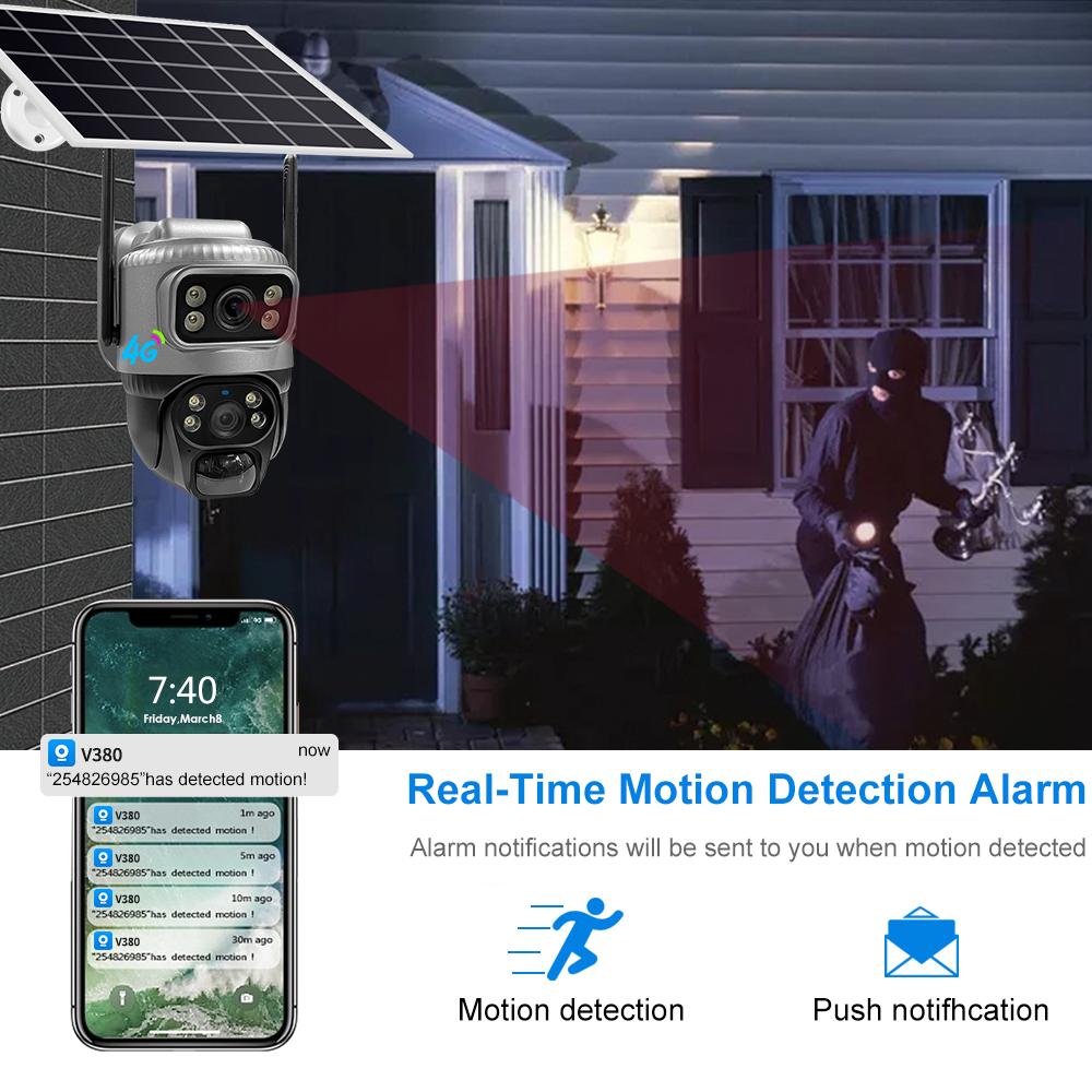4G Solar - Powered PTZ Camera: All - Weather, Blind - Spot - Free Surveillance - HD Wireless Product #6