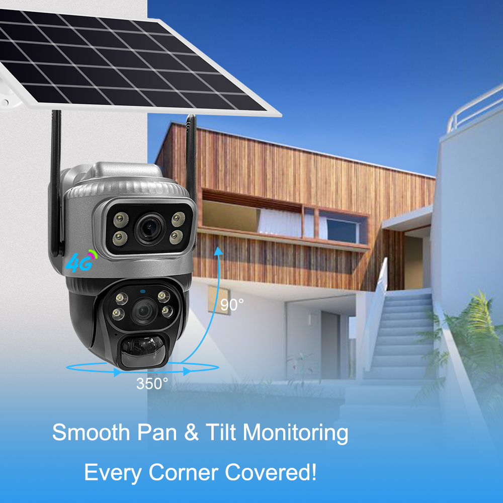 4G Solar - Powered PTZ Camera: All - Weather, Blind - Spot - Free Surveillance - HD Wireless Product #3