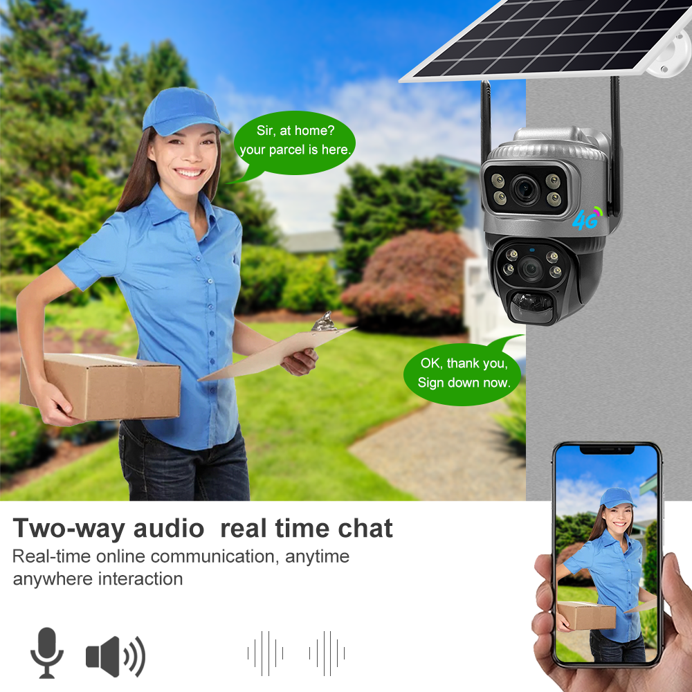 4G Solar - Powered PTZ Camera: All - Weather, Blind - Spot - Free Surveillance - HD Wireless Product #2
