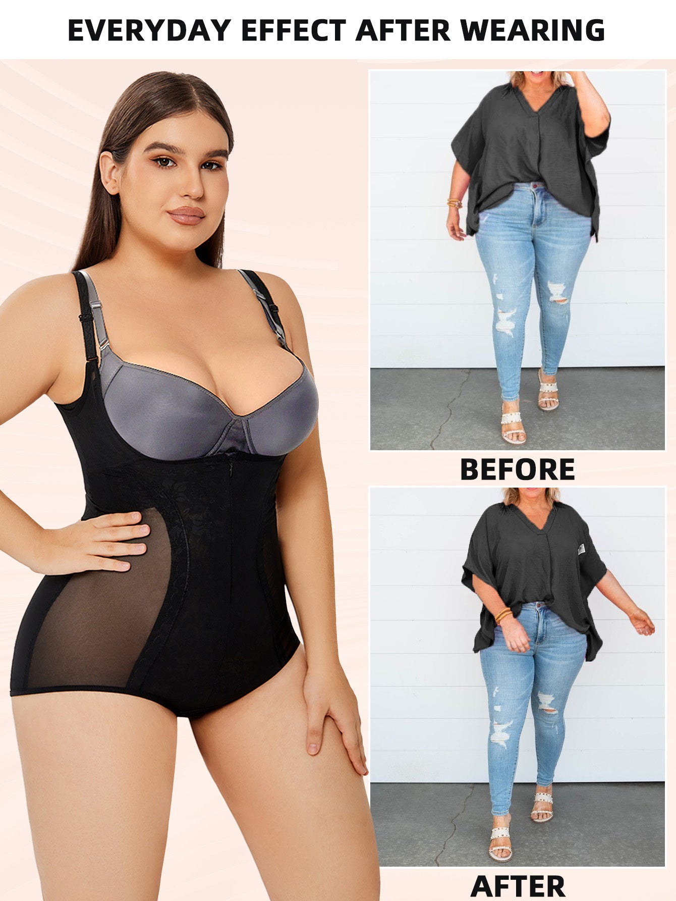 Shapewear Bodysuit Tummy Control Slim Body Shaper a0471141 d990 437d b8d2 c49bb8545d24