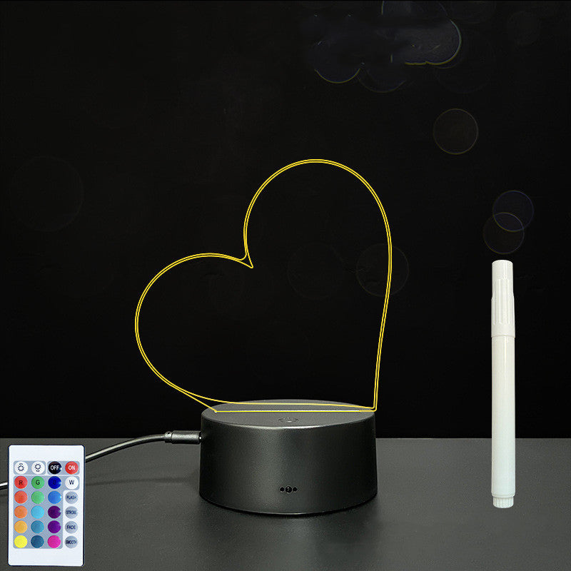 3D Acrylic Board Handwriting Message Board LED Light - HD Wireless Product #17