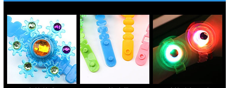 Luminous LED Light Fidget Spinner Hand Top Spinners Glow In Dark Light EDC Figet Spiner Finger Stress Relief Toys Kid's Brace