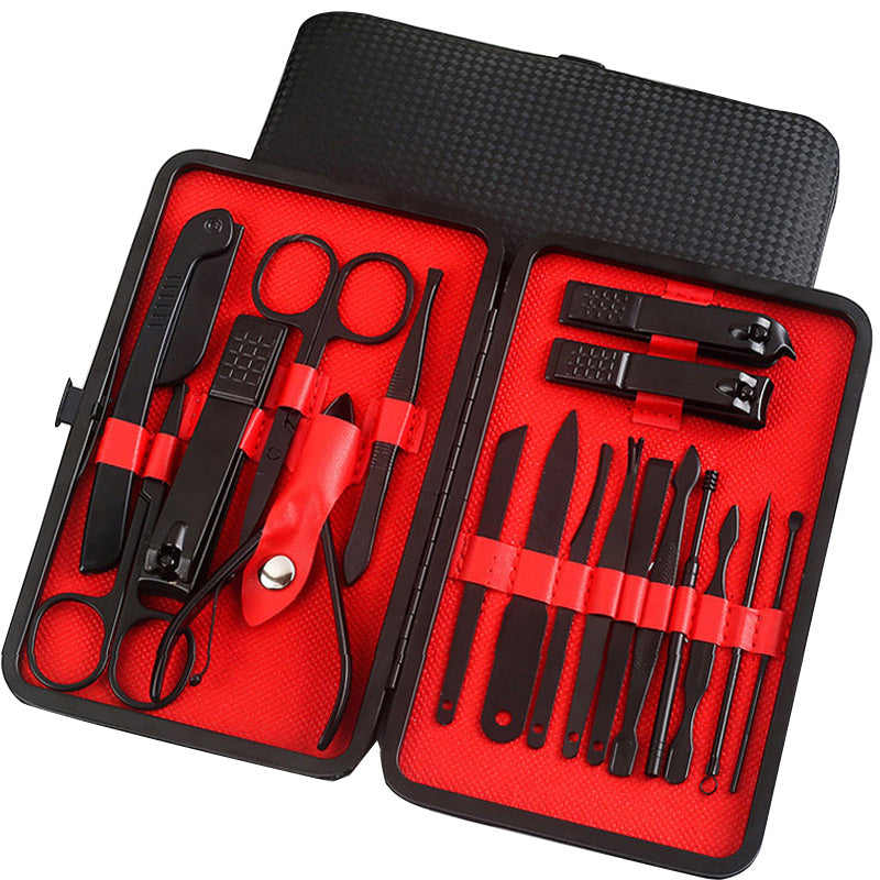 Professional Scissors Nail Clippers Set Ear Spoon Dead Skin Pliers Nail Cutting Pliers Pedicure Knife Nail Groove Trimmers a1