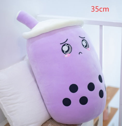 Cute Fruit Drink Plush Stuffed Soft Strawberry Milk Tea Plush Boba Tea Cup Toy Bubble Tea Pillow Cushion Kids Gift a2457333 f