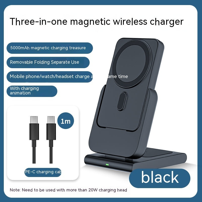 Magnetic Bracket Three In One Wireless Charger a256b540 b2ab 4260 97b5 60b57c4558bc trans b559b5c4 0a22 4dfd bf5b 8ff31031c41