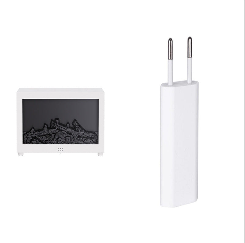 New Flame Aromatherapy Machine Colorful Essential Oil Diffuser Home Large Fog Volume Flame Humidifier 3D Flame Fireplace Mach