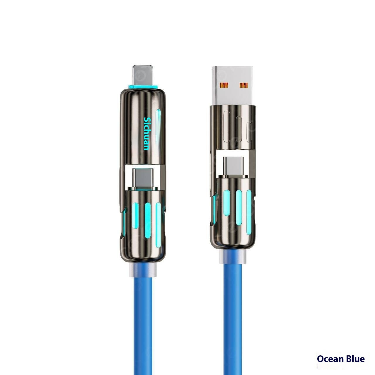 Car Multifunction 240W Four-in-one Data Cable - 图片 8