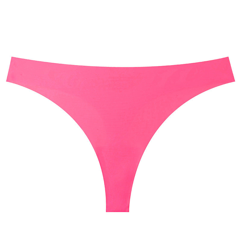 Women's Sports Seamless Thin Belt Ice Silk Low Waist Plus Size One-piece Briefs a310505a bd4a 40d1 b669 383f425445ec