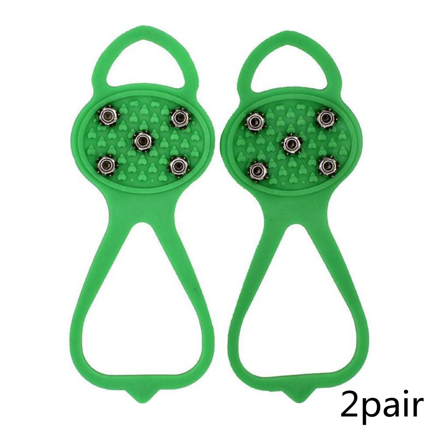 Unisex Men 5 Teeth Ice Gripper For Shoes Crampons Ice Gripper Spike Grips Cleats For Snow Studs Non-Slip Climbing Hiking Cove