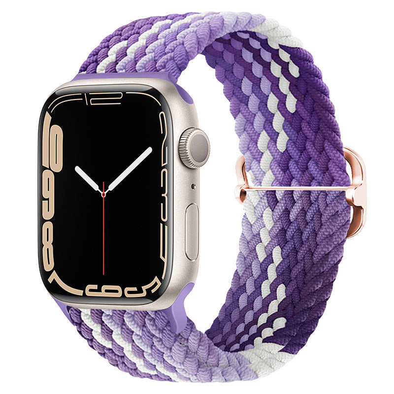 Double Loop Nylon Loop Woven Rainbow Watch Strap a3cb5223 d8fd 4030 a859 76c2ffc0b48d