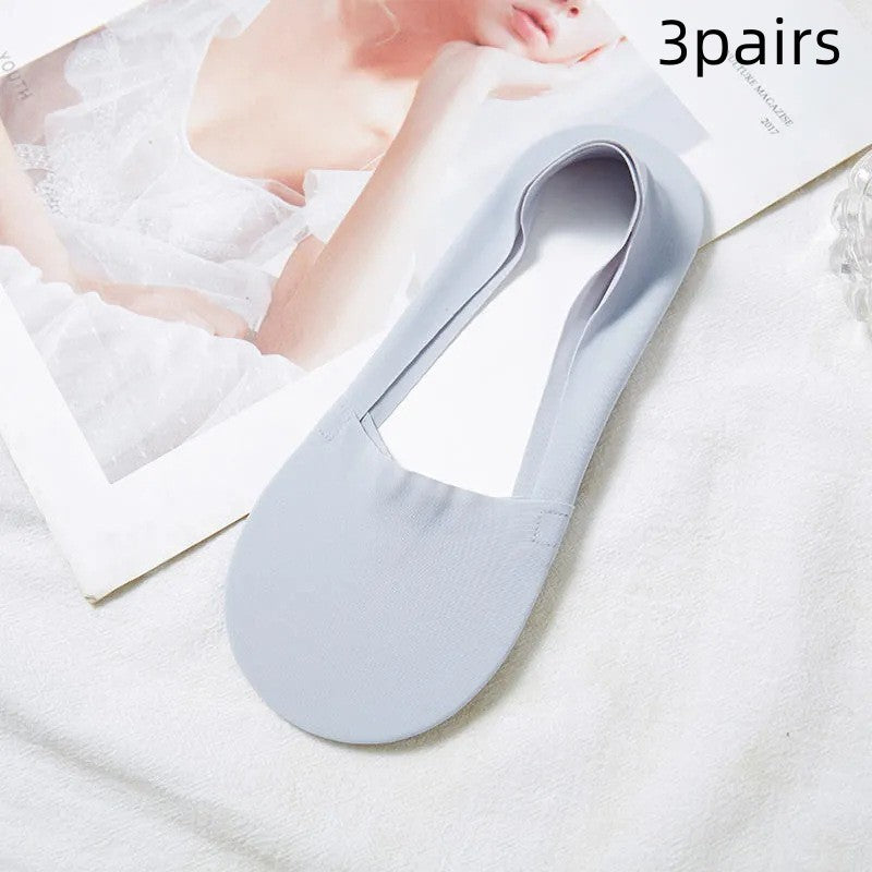 Ice Silk Socks Women's Boat Socks Summer Thin Cotton Bottom a3d9c562 5021 404d 9798 65e4506fbf24