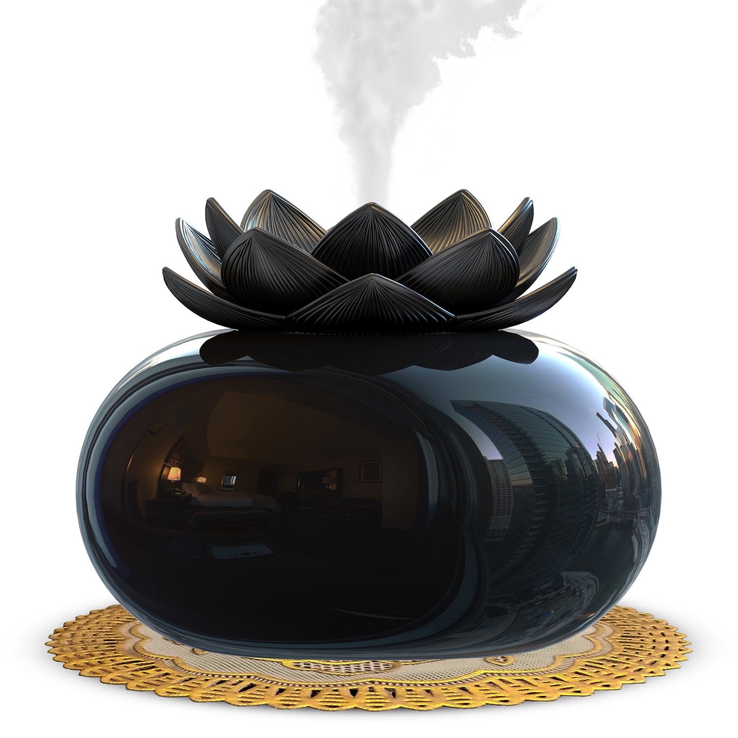 New Lotus Aromatherapy Humidifier USB Replenishing Water a421f567 6c3f 4767 b817 1c0c211bfbe0