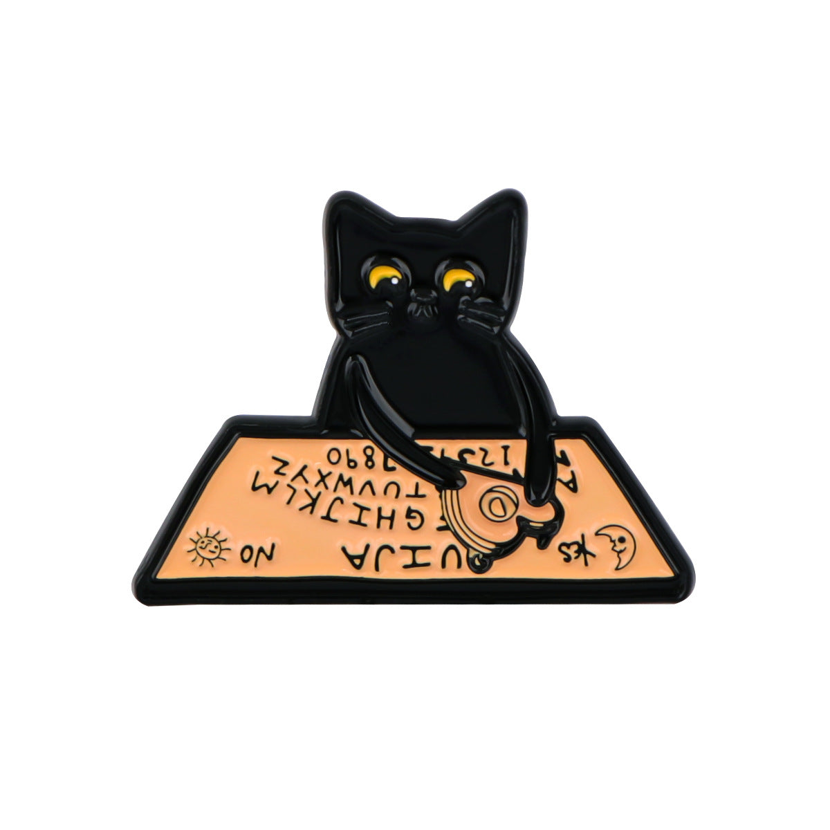 Creative Cartoon Cute Black Cat Alloy Brooch