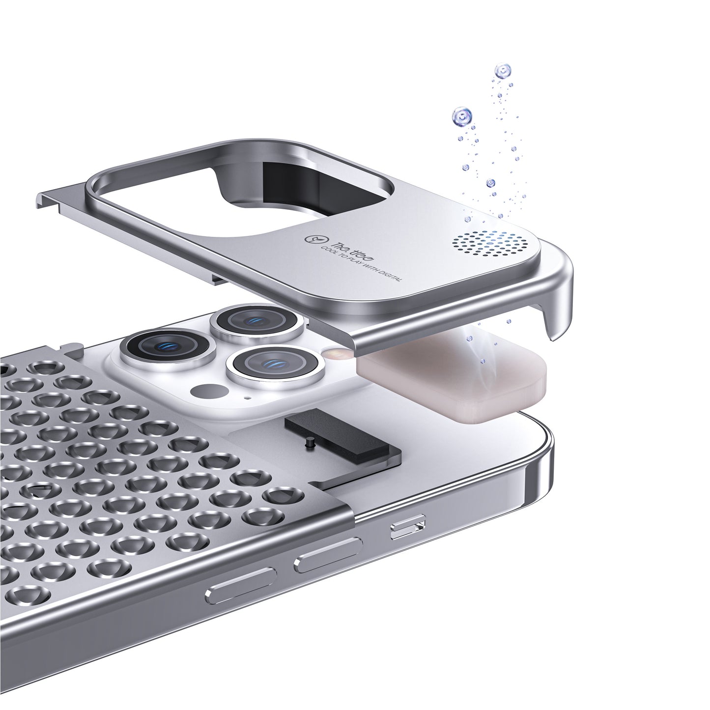 Aluminum Alloy Phone Case For 14 13 Pro Max Plus Hollow Heat Dissipation Anti-fall Full Body Shockproof Phone Cove a53b1891 e