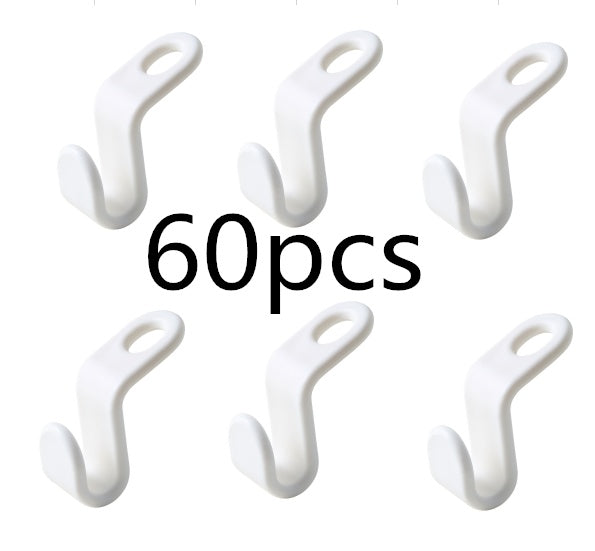 Plastic Closet Stack Hanger Rack Multi-function Wardrobe Space-saving Hanger Hook Coat Hook Bedroom Storage Wardrobe Organize