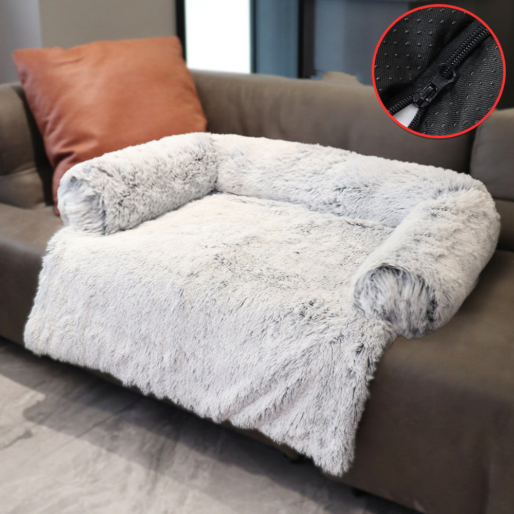 Removable Pet Dog Mat Sofa Dog Bed Soft Pad Blanket Cushion Home Washable Rug Warm Cat Bed Mat For Couches Car Floor Protecto