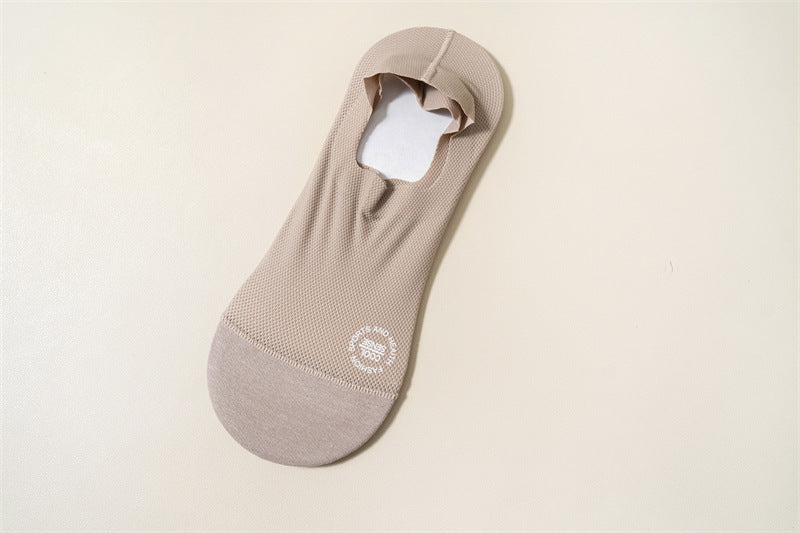 Men's Spring And Summer Ice Silk Cool Feeling Men's Invisible Socks Cotton Bottom a60cfe64 42a9 4330 9793 222100294479