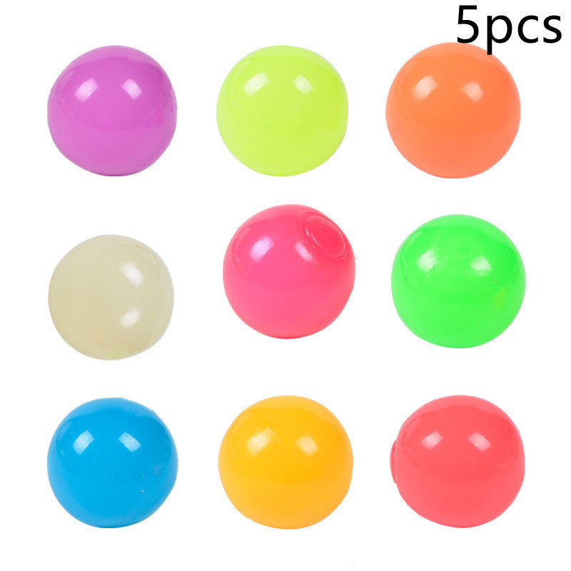 Luminous Sticky Ball Toys Sticky Wall Home Party Games Glow In The Dark Novelty Toys Decompression Squeeze Toy a60d2a22 825c