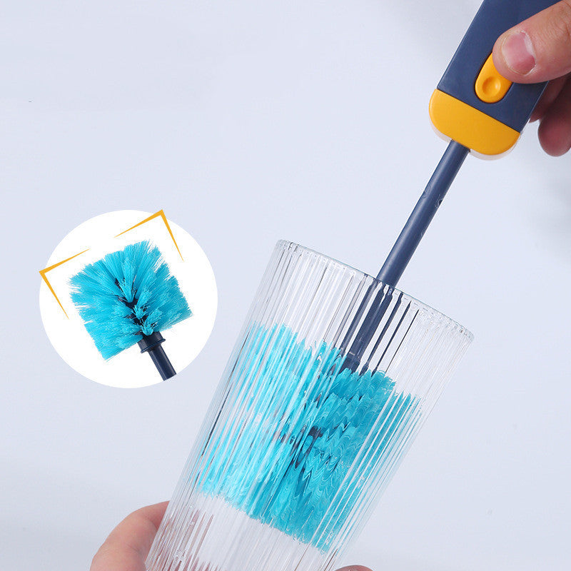 4 In 1 Bottle Gap Cleaner Brush Multifunctional Cup Cleaning Brushes Water Bottles Clean Tool Mini Silicone U-shaped Brush Kitchen Gadgets - HD Wireless Product #6