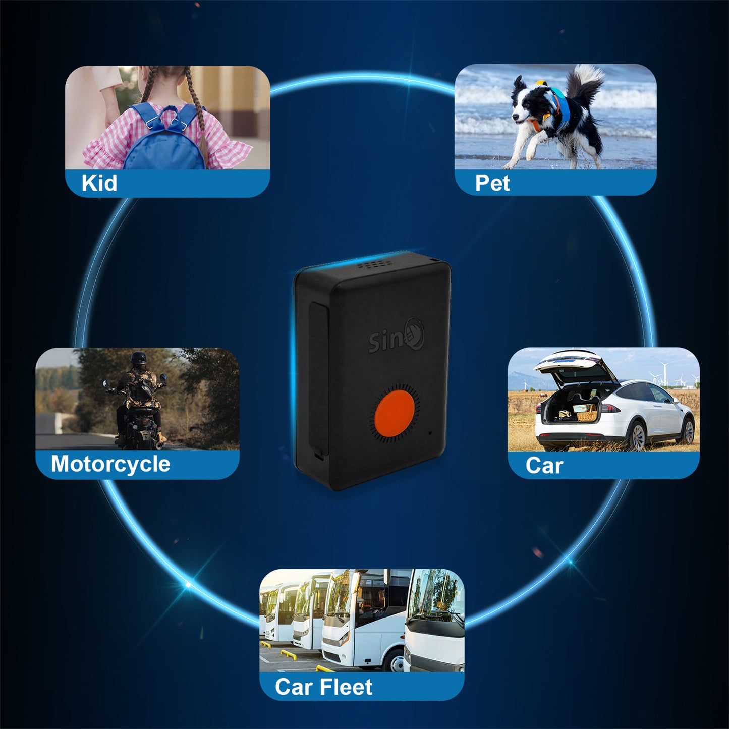 Автомобиль GPS-позиционирование Противоугонное устройство Пожилые Дети Домашние животные