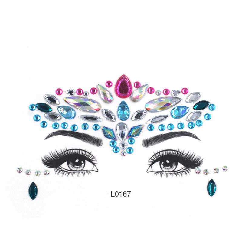 Women's Fashion Party Decoration Face Stickers a6b1c455 0a95 4146 9bc5 4b2638bb04c4