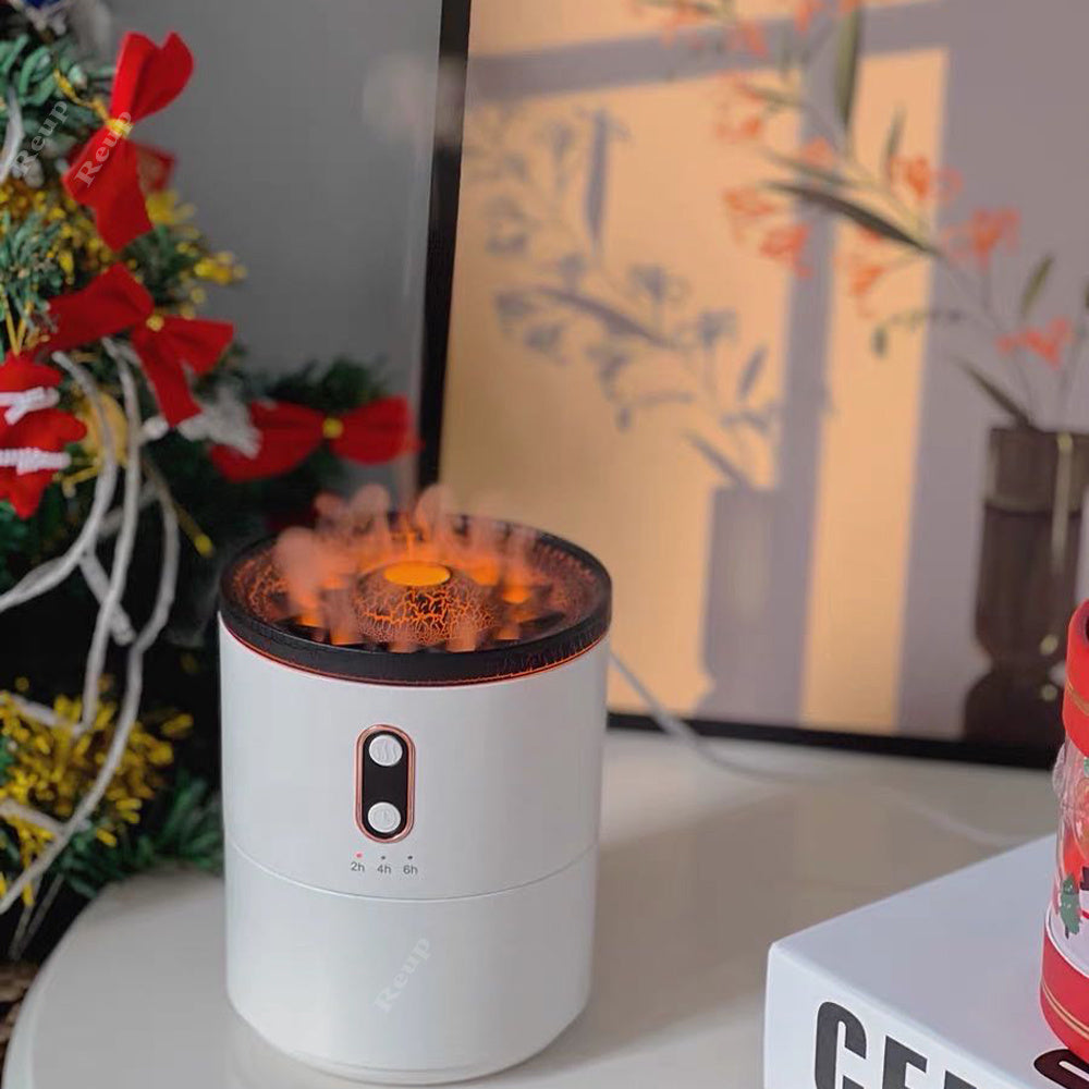 Volcanic Flame Aroma Essential Oil Diffuser USB Portable Jellyfish Air Humidifier Night Light Lamp Fragrance Humidifier a6b29