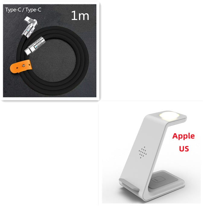 3 In 1 Fast Charging Station Wireless Charger Stand Wireless Quick Charge Dock For Phone Holder - 图片 32