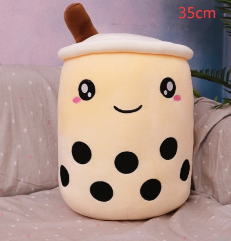 Cute Fruit Drink Plush Stuffed Soft Strawberry Milk Tea Plush Boba Tea Cup Toy Bubble Tea Pillow Cushion Kids Gift a733f692 b