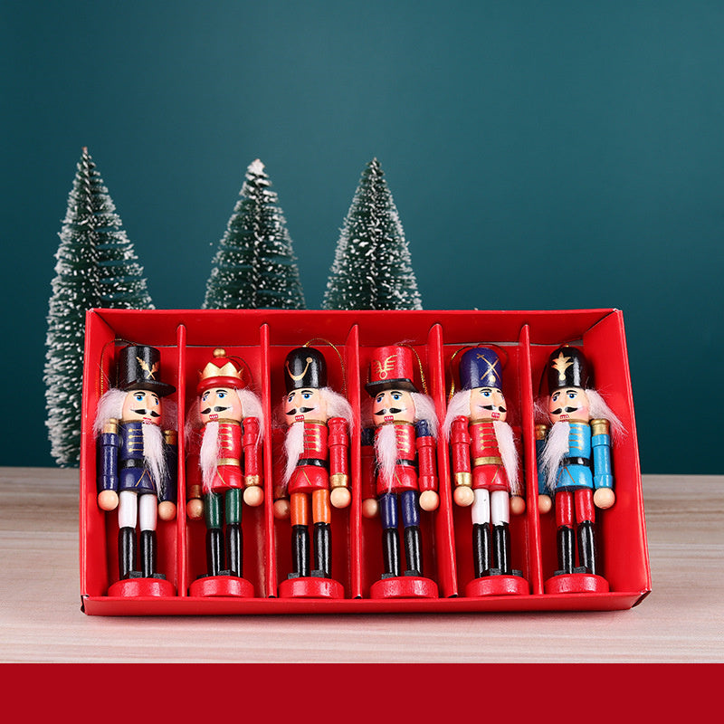 Christmas Nutcracker Soldier 6-piece Set Nutcracker Ornaments a748fd48 bd49 4cfd bc8e 037d649ad6f4