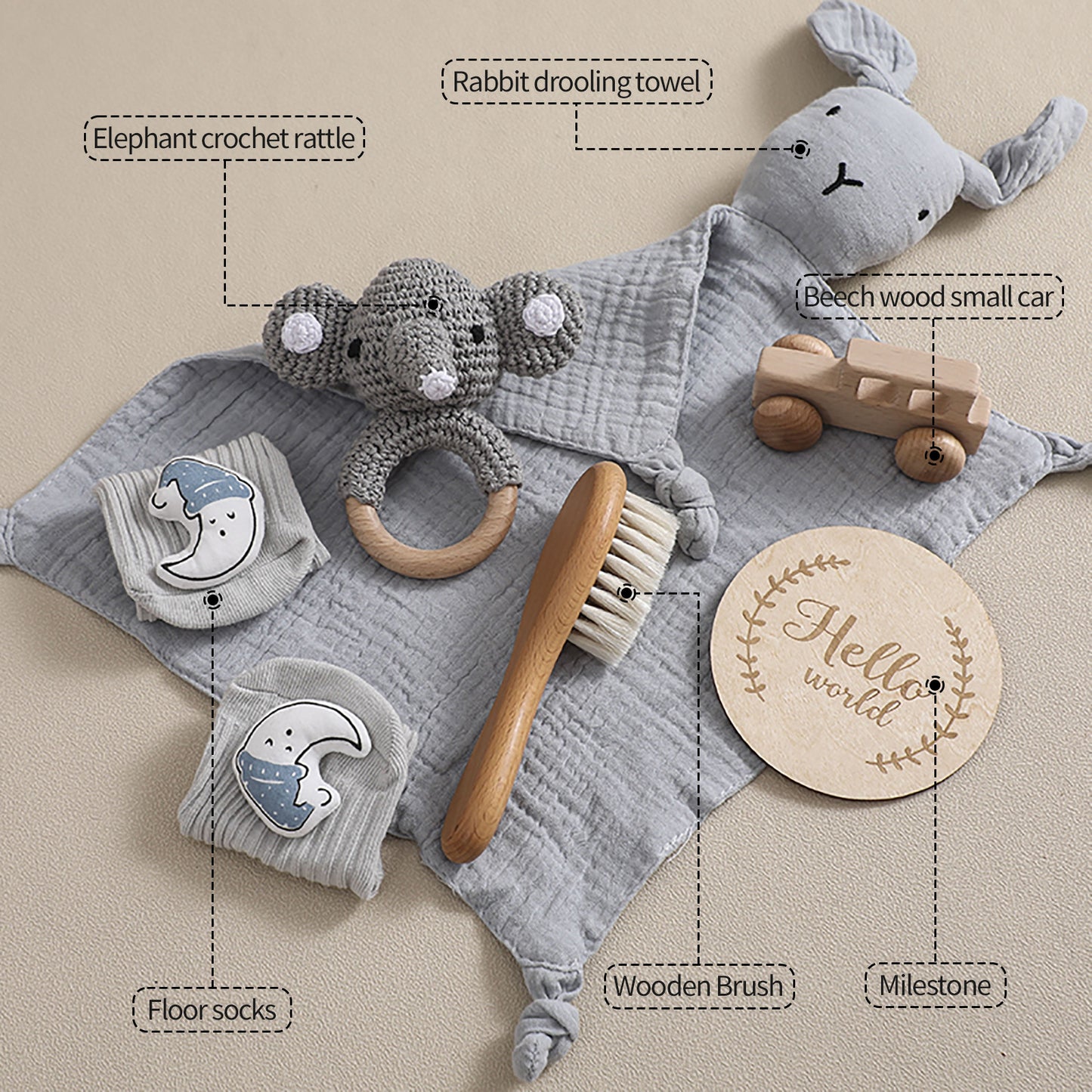 Infant Comfort Rattle Rabbit Bath Towel Gift Set a78fc19d 704d 4606 bcbf 685874d0f822