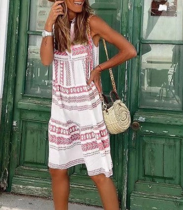 Women's New Printing Sleeveless Printed Dress In Stock a79043da 20ad 488b a14b a087e4c1290b
