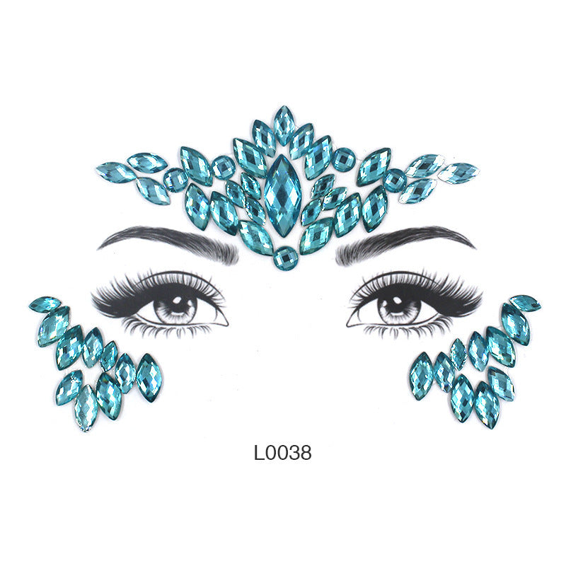 Women's Fashion Party Decoration Face Stickers a7ff3e19 20be 49c7 a99c 2d0cc9d95e07