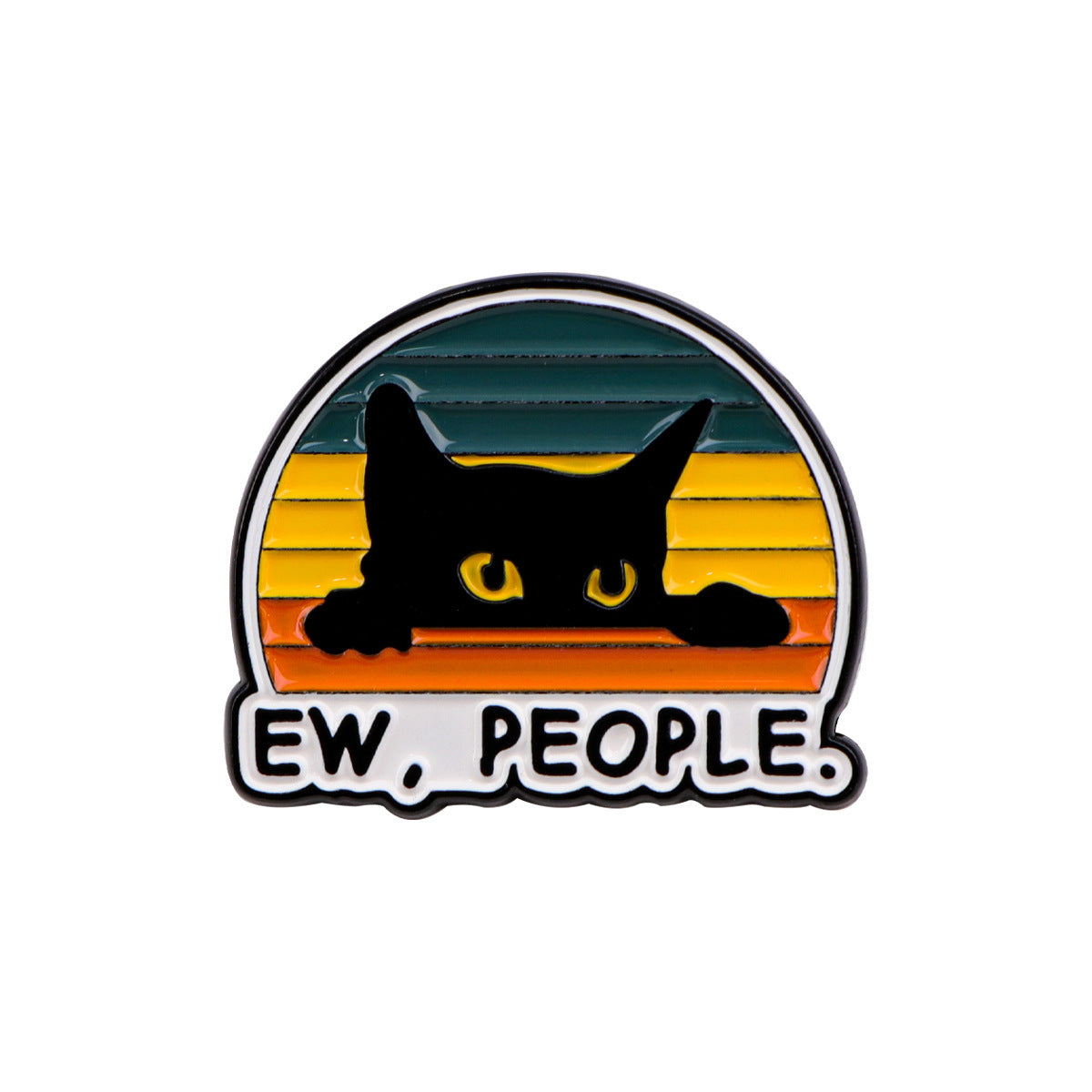 Creative Cartoon Cute Black Cat Alloy Brooch a80586a2 0f02 41bf 9a1f 31f6b6cfc50f