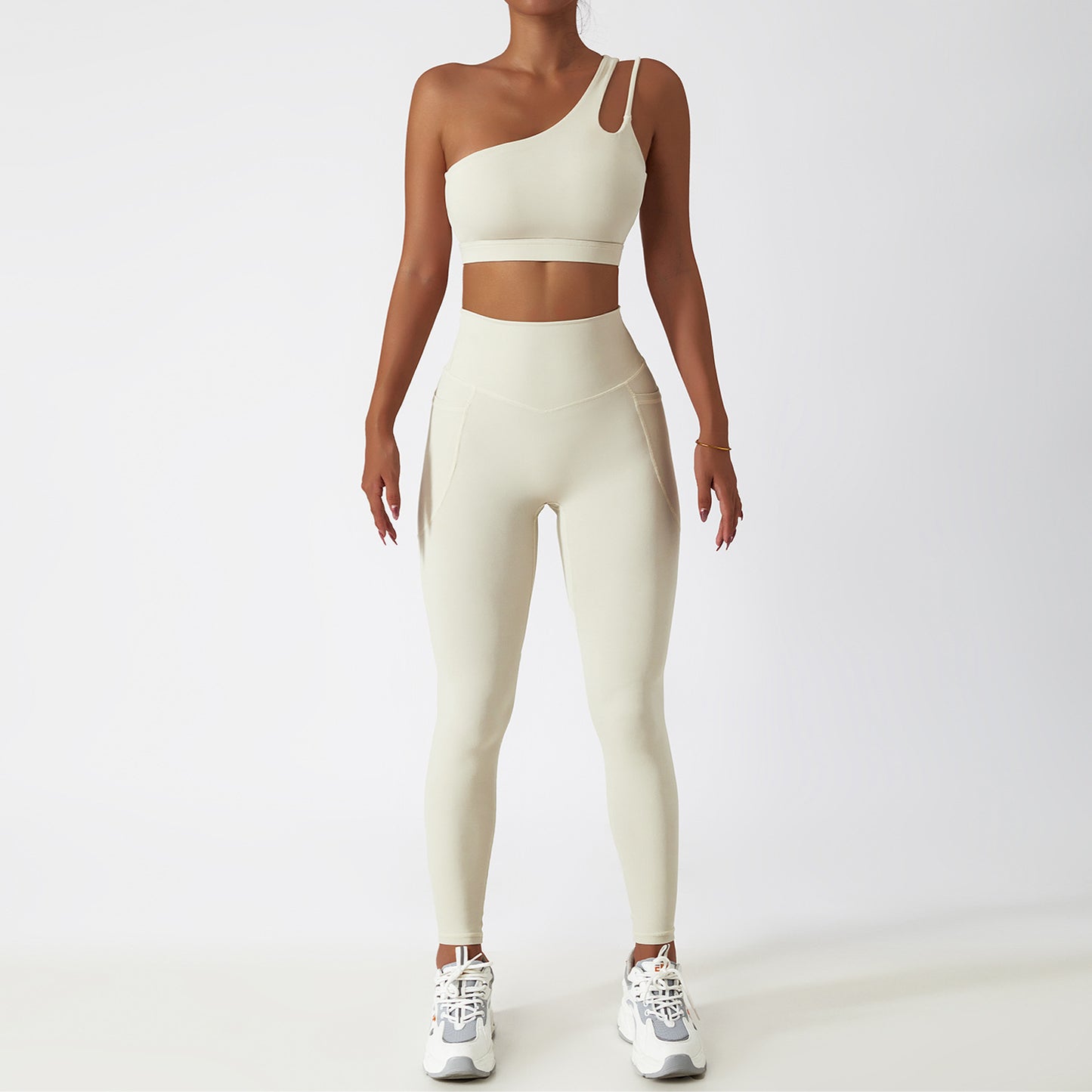 Quick-drying Tight Yoga Clothing Women's Pocket Running Sports Suit a8bb2c3e 8dab 4a49 b179 f94e050151bc