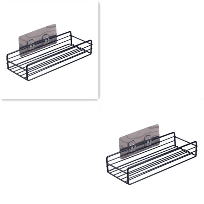 Bathroom Shelf Corner Frame Shower Wrought Iron Kitchen Accessories Storage Rack Holder Bathroom Shelves Bathroom Equipment a