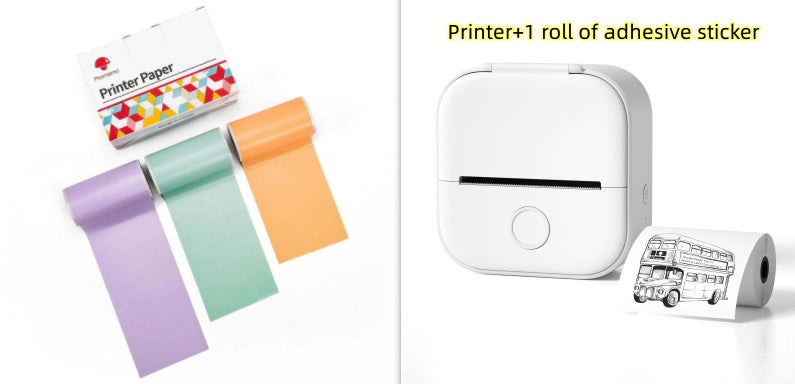 Portable Mini Thermal Label Printer Home Photo Printer Student Wrong Question Printer Bluetooth-compatible Mini Label Printer Price Tag - 图片 65