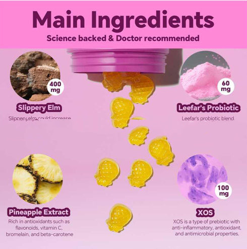 60 Pineapple Flavor Female Probiotic Gummies - HD Wireless Product #6