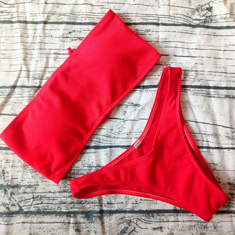 Women's Swimsuit Solid Color Split Swimsuit a96f24d2 2ed5 44cc 8546 d616cfb60109