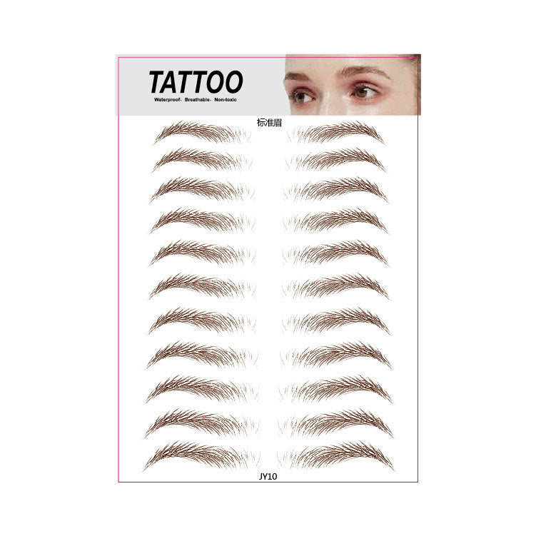 3D Waterproof Semi-permanent Eyebrow Stencil Stickers - HD Wireless Product #12