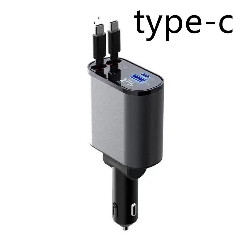 Metal Car Charger 100W Super Fast Charging Car Cigarette Lighter USB And TYPE-C Adapter a986acc9 730e 4cd0 837f 43827ecf069e