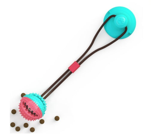 Dog Toys Silicon Suction Cup Tug Interactive Dog Ball Toy For Pet Chew Bite Tooth Cleaning Toothbrush Feeding Pet Supplies a9