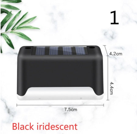 New Upgrade Waterproof LED Solar Fence Lamp Solar Deck Lights Solar Step Light Outdoor For Patio Stairs Garden Pathway Step Y