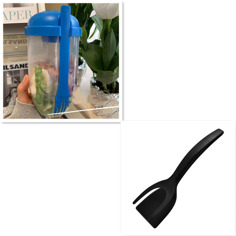 Breakfast Oatmeal Cereal Nut Yogurt Salad Cup Container Set With Fork Sauce Cup Lid Bento Food Taper Bowl Lunch Box abd2d1b4